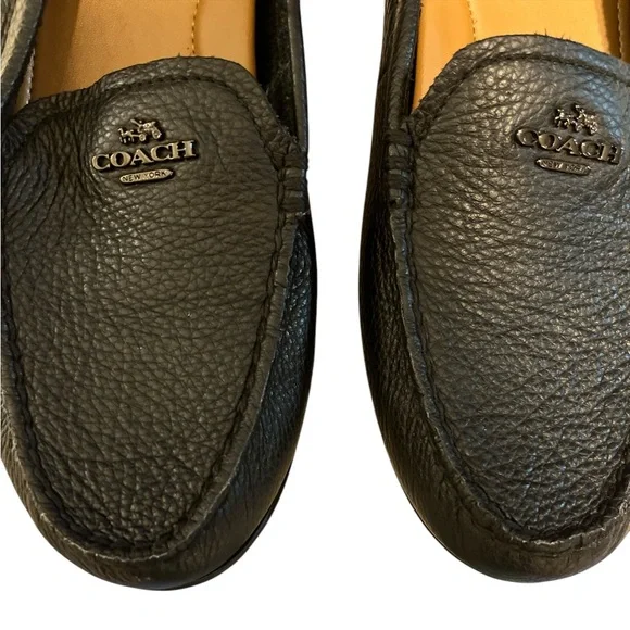 Coach Pre Loved Women's Black Slip On Loafers - Picture 2 of 7